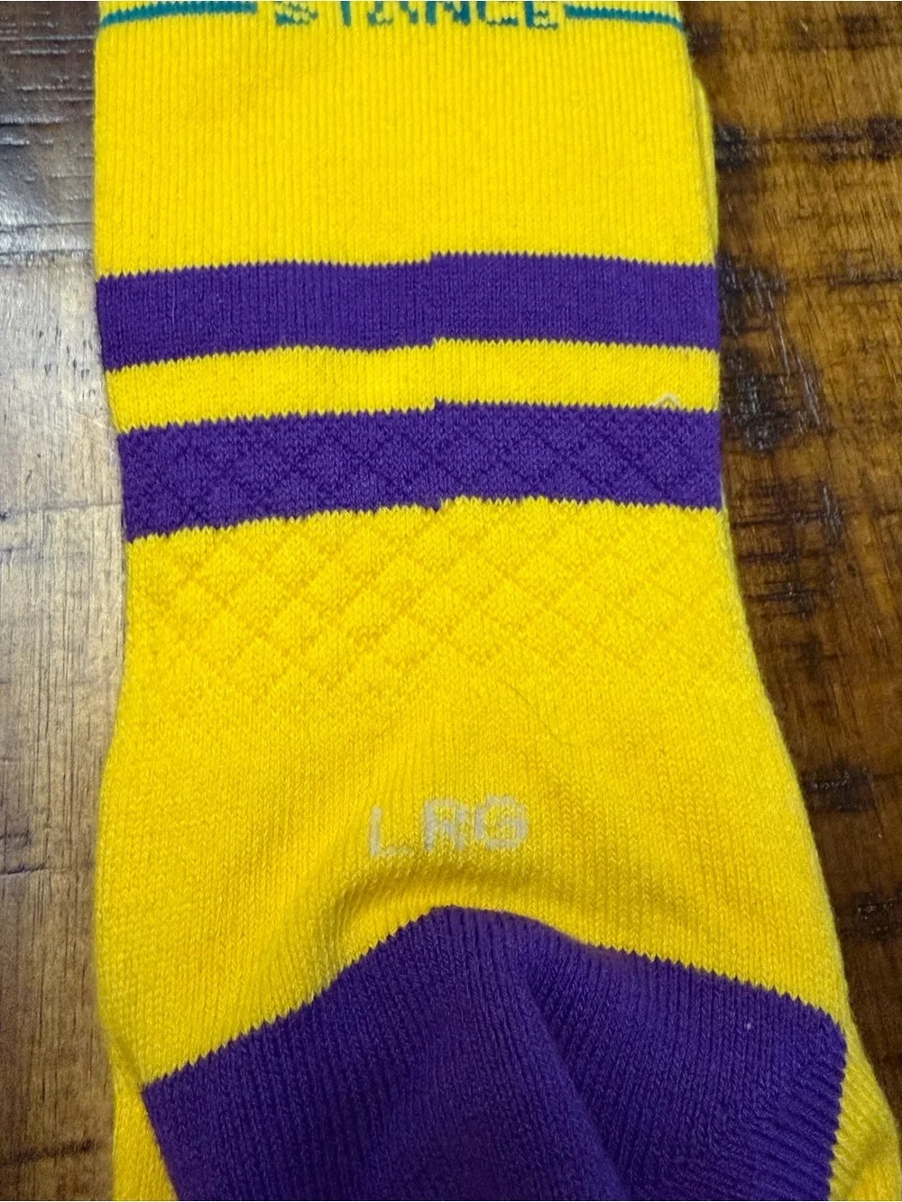Stance NFL Minnesota Vikings Purple & Gold Crew Socks LG